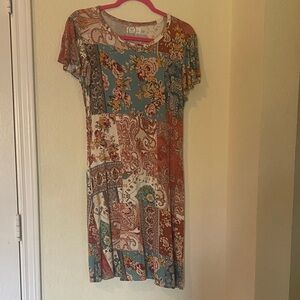 Maurices Floral Patchwork Midi Dress - Multicolor